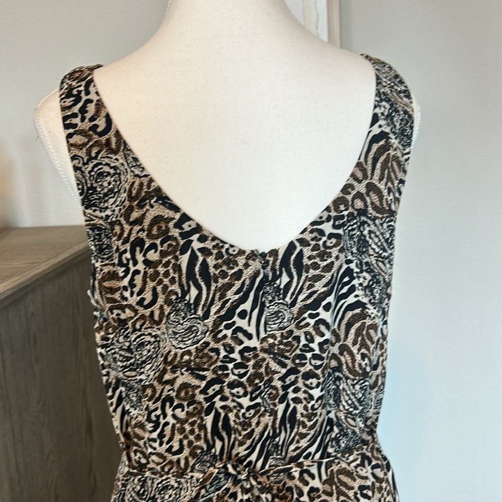 CDC Caren Desiree Company: Animal Print Sleeveless Maxi Dress Size 6 - Picture 9 of 14